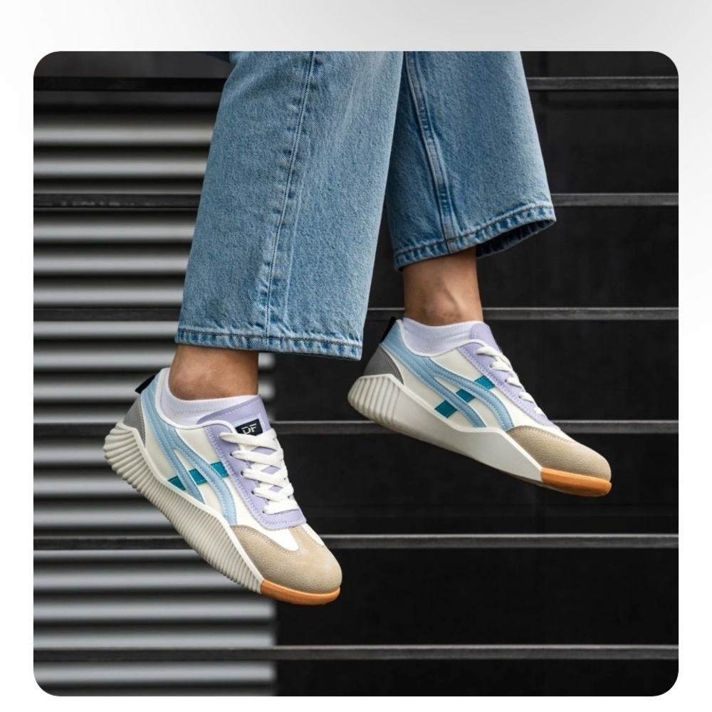 DeFlorance DF Cloudea Sneakers Purple and Blue  Size 8.5